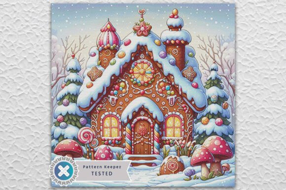 Gingerbread House Cross Stitch Kit - Fantasy - Modern