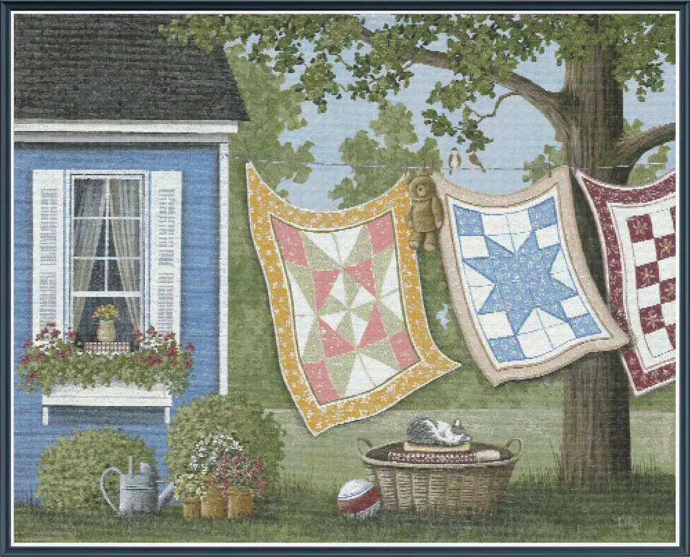 Wash Day Counted Cross Stitch Kit