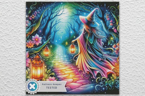 Halloween Witch Cross Stitch Kit - Fantasy - Modern