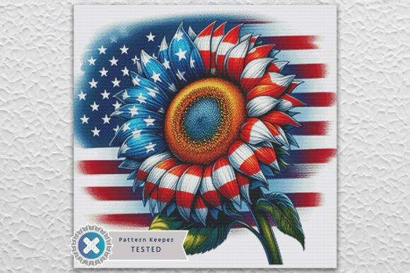 American Sunflower Cross Stitch Kit - Fantasy - Modern
