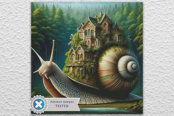 Fantasy Snail House Cross Stitch Kit - Fantasy - Modern