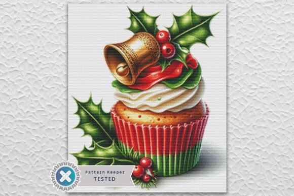 Christmas Cupcake Cross Stitch Kit - Fantasy - Modern