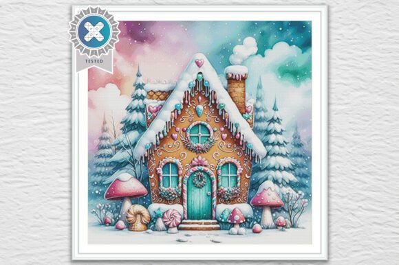 Gingerbread House Cross Stitch Kit - Fantasy - Modern