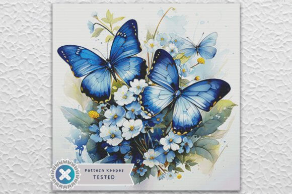 Floral Butterflies Cross Stitch Kit - Fantasy - Modern