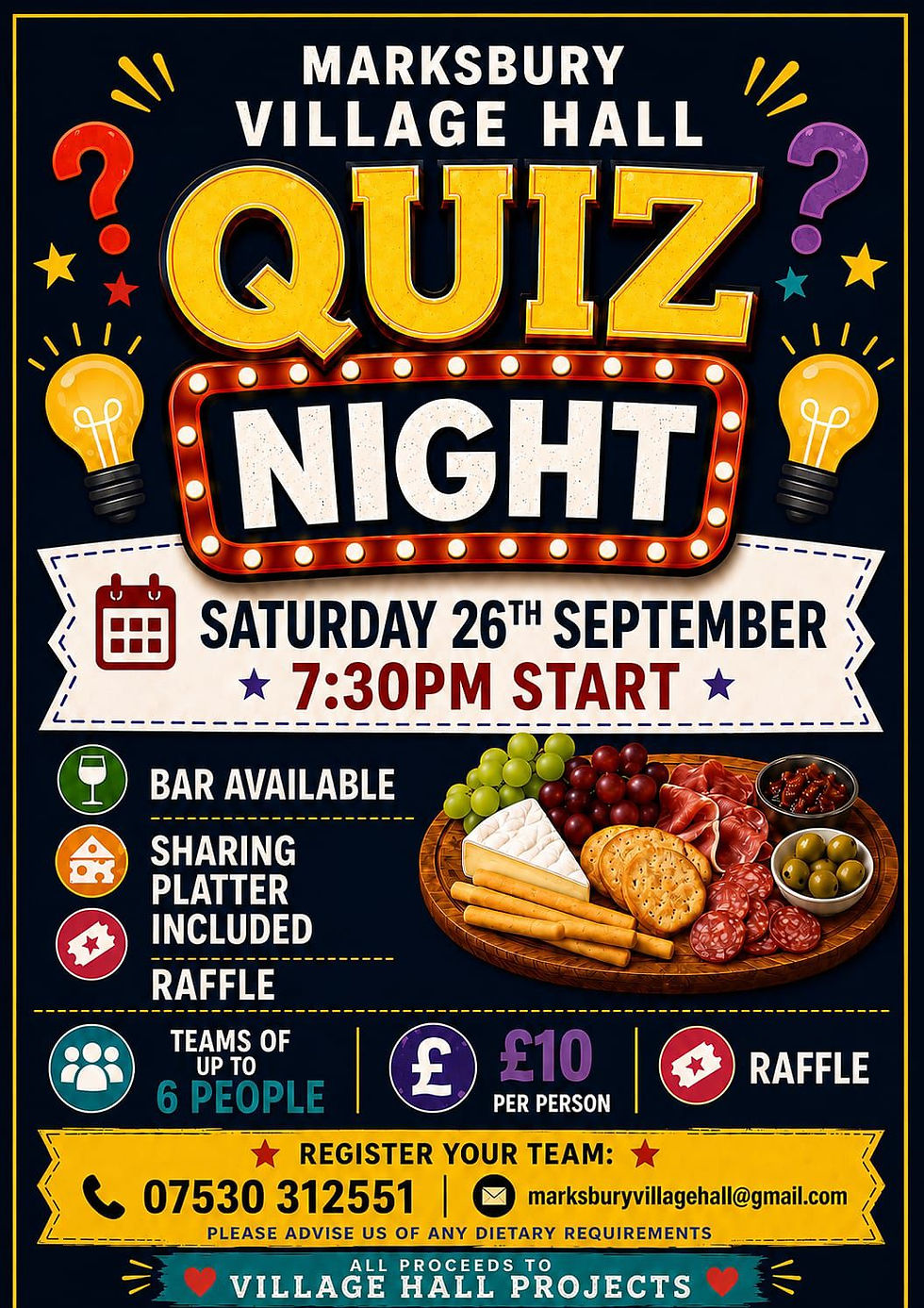 Quiz Night at Marksbury Village Hall