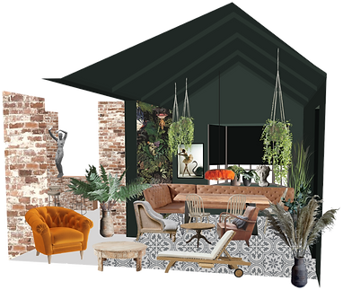 Visuals of the garden room