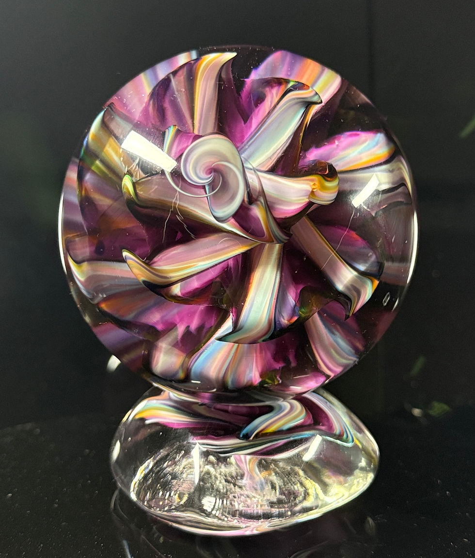 Thumbnail: 3.50" purple ribbon twist 