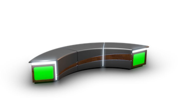 TV Studio News Desk 4