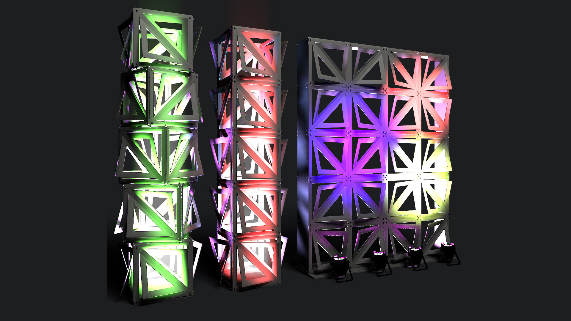 Stage Decor 20 - Modular Wall Column