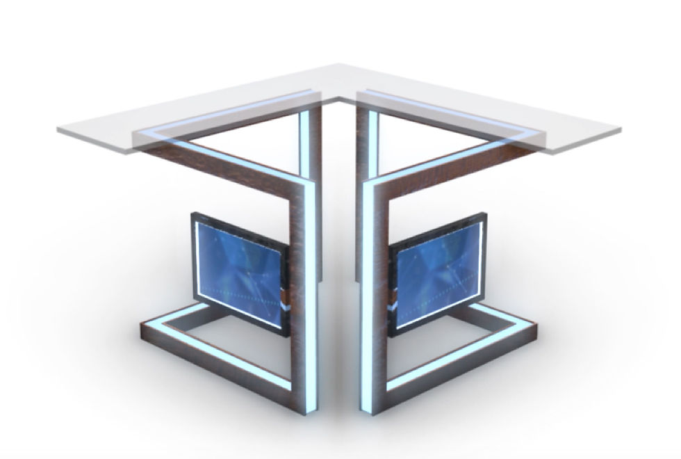 TV Studio News Desk 3