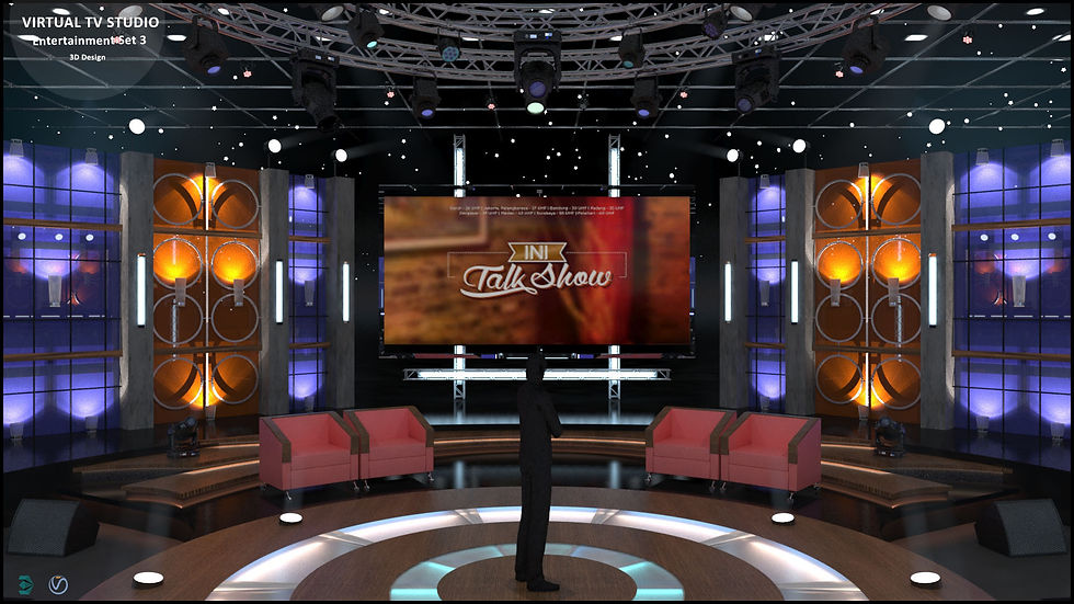 Virtual TV Studio Entertainment Set 3
