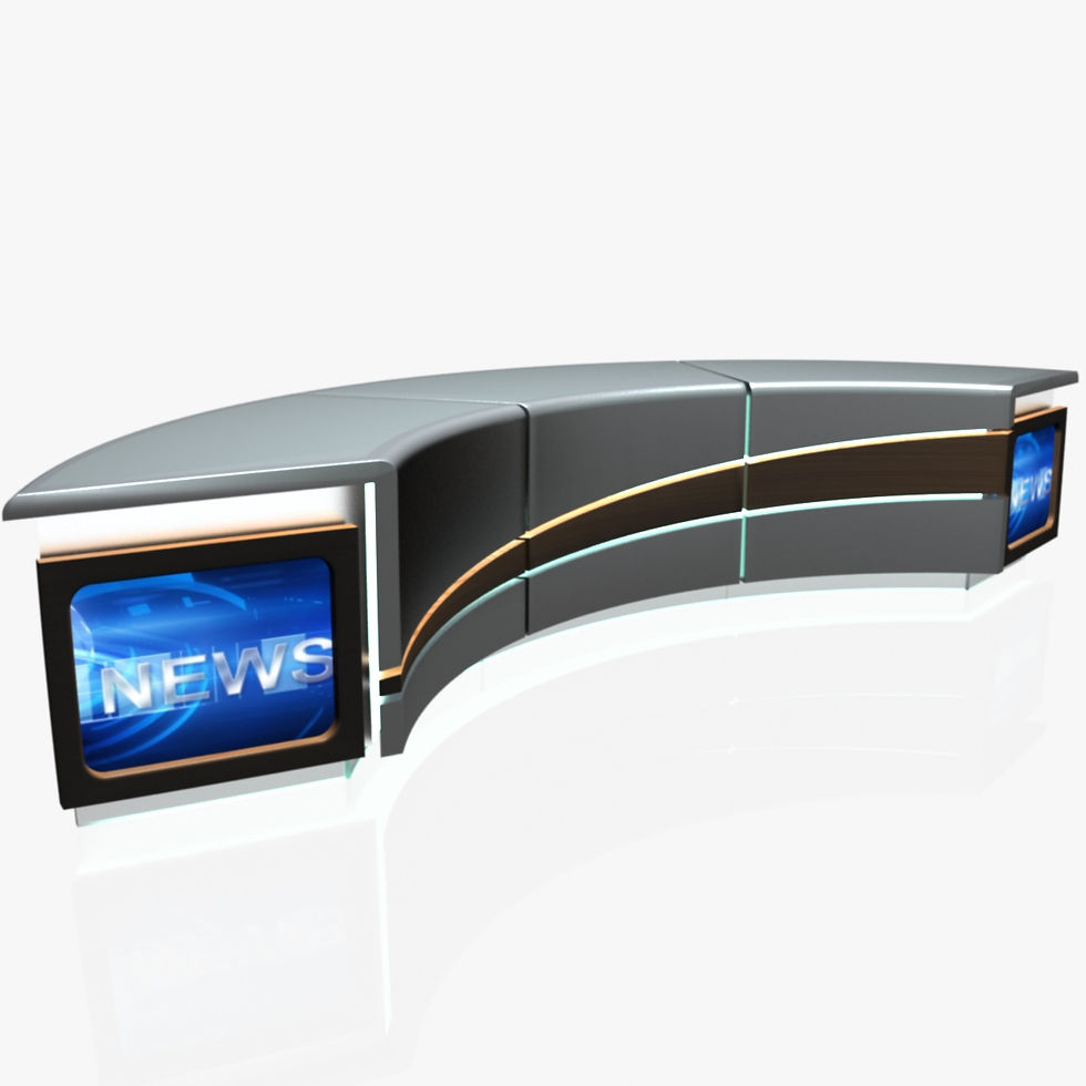 TV Studio News Desk 4