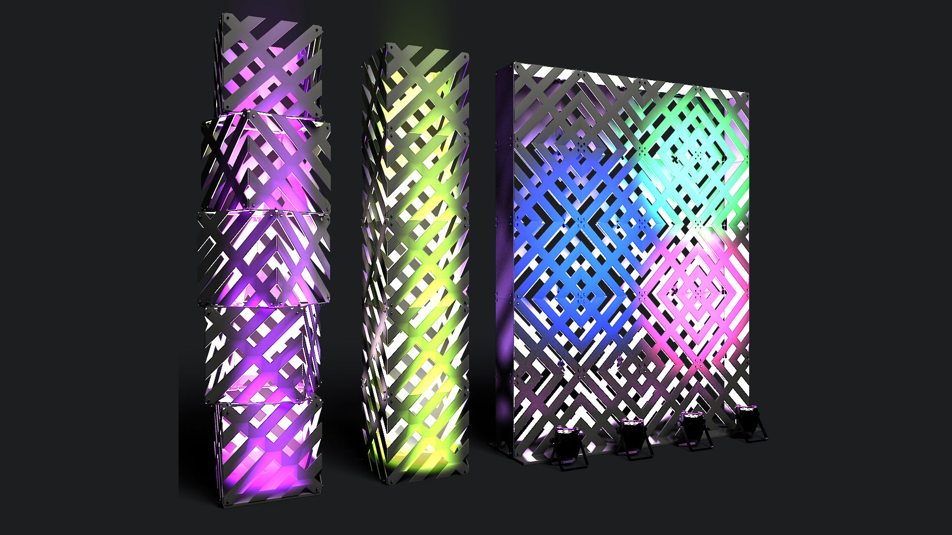 Stage Decor 13 - Modular Wall Column