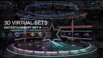Virtual TV Studio Sets - 3D Model Designs.