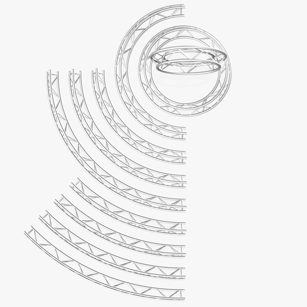 Circle Triangular Truss Modular Collection - 10 PCS Modular