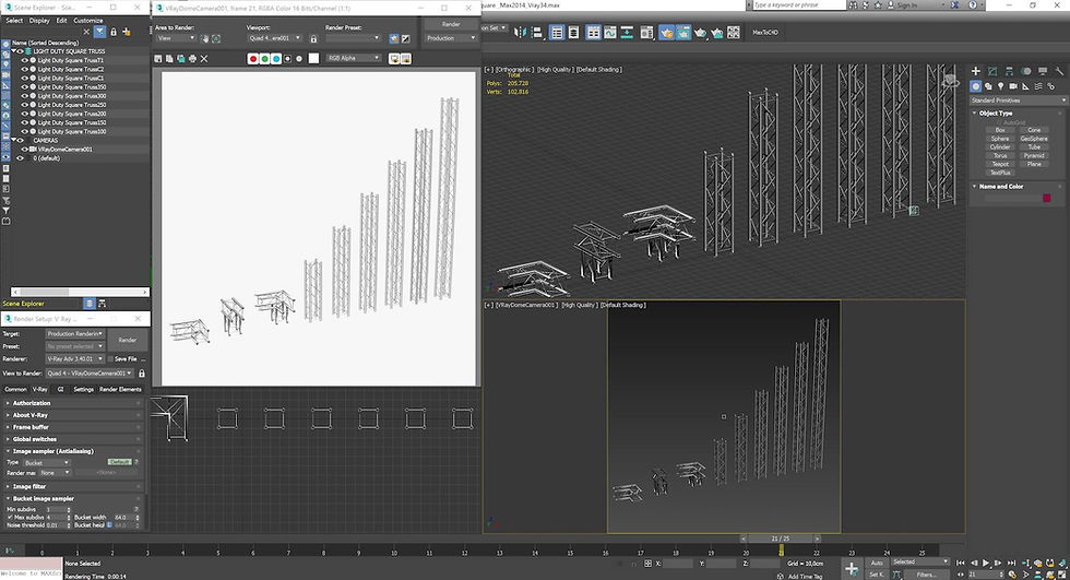 Light Duty Square Truss Collection - 9 PCS Modular