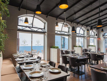 the restaurant is located in the heart