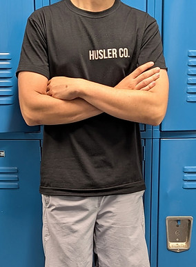 Front of Different Breed Black Tee by Husler Co.