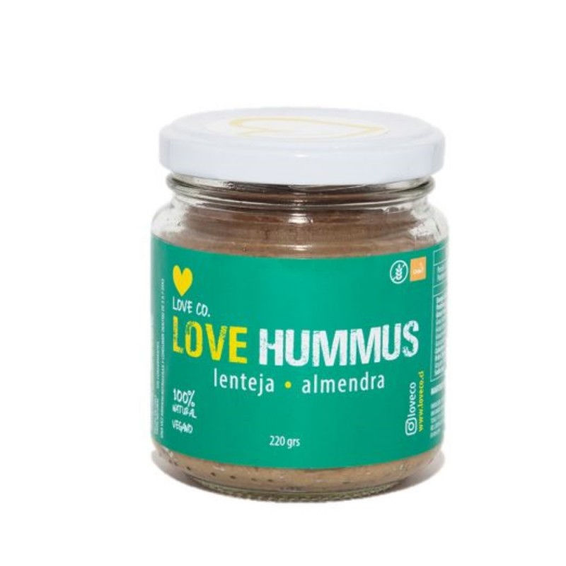Love hummus lenteja almendra 220 gramos