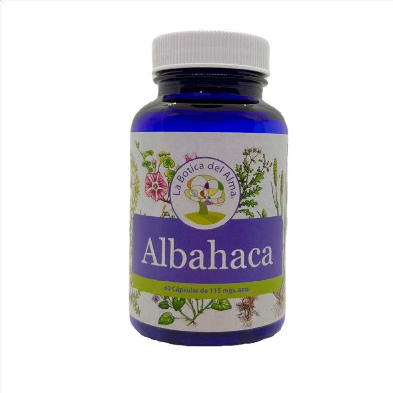 Albahaca capsulas medicinales 60 unidades de 115 miligramos