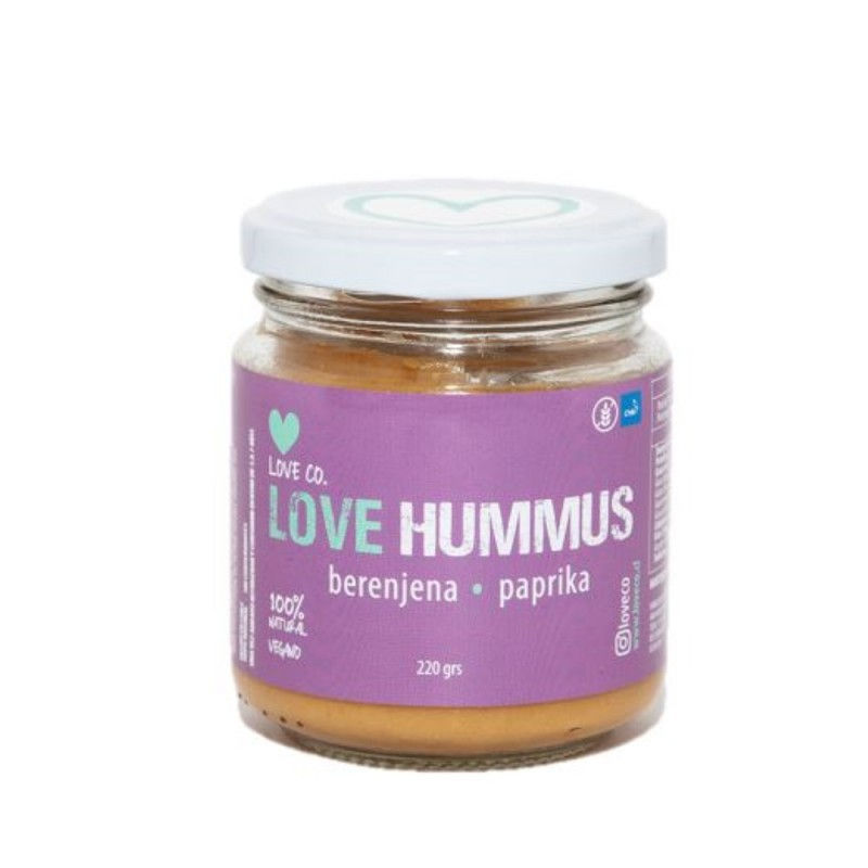 Love hummus berenjena paprika 220 gramos ¿