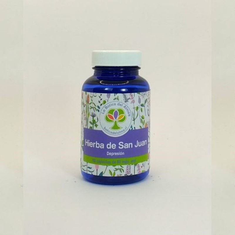 Hierba de san juan capsulas medicinales 60 unidades de 80 miligramos