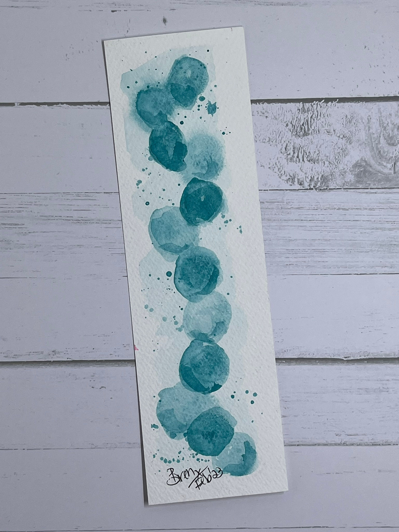 Bookmark - Teal Circles