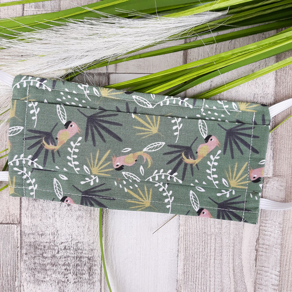 masque mascarilla facemask perroquet