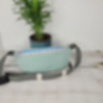 sac banane en tissus velours bleu clair