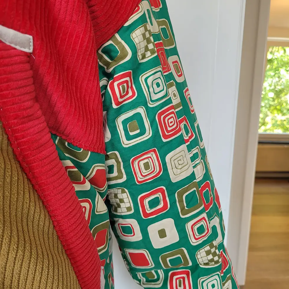 Miniatura: Veste doudoune upcyclée - Sac de couchage duvet plumes