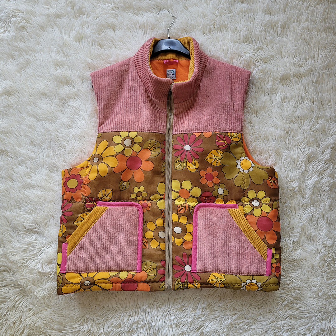 Veste doudoune upcyclée vintage 