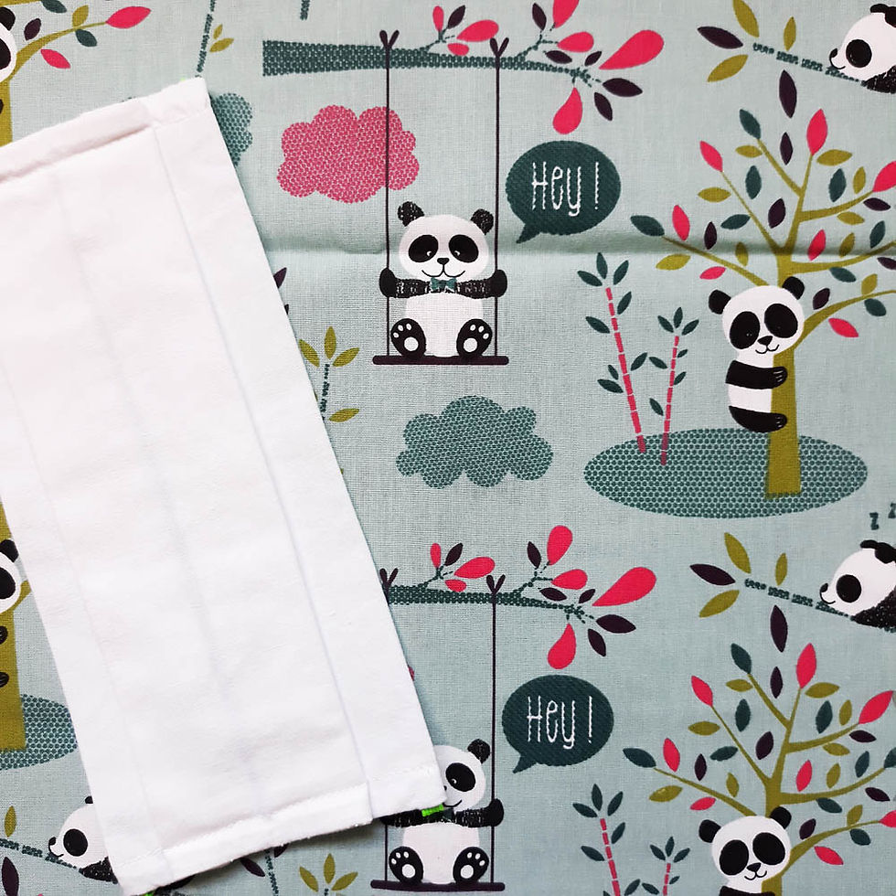 Miniatura: masque barrière modèle panda hey