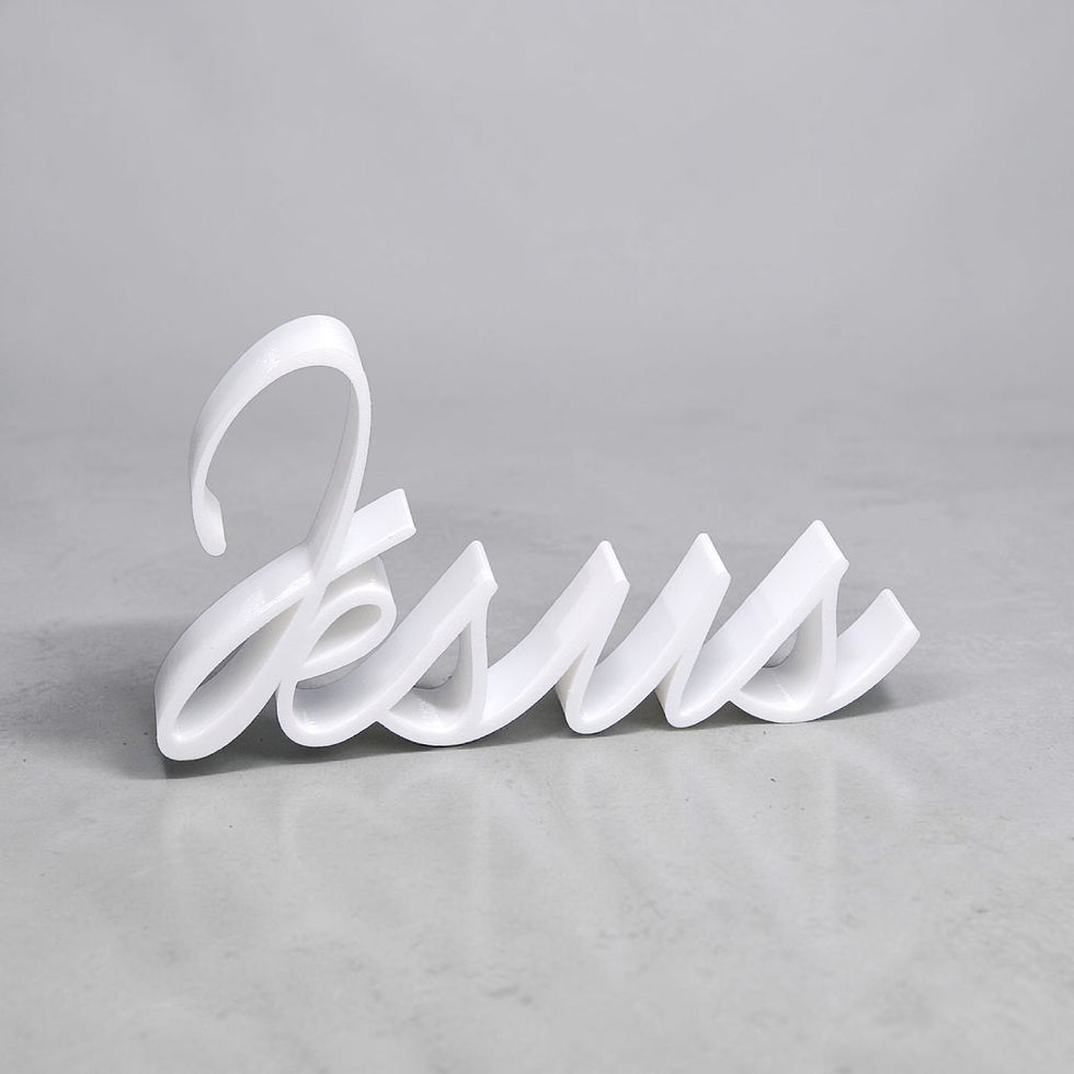 Miniatura: Letreiro Decorativo Jesus 3D 
