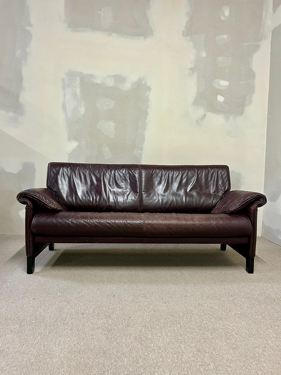 Vintage De Sede DS-14 Sofa, 2er Sitzer Ledersofa
