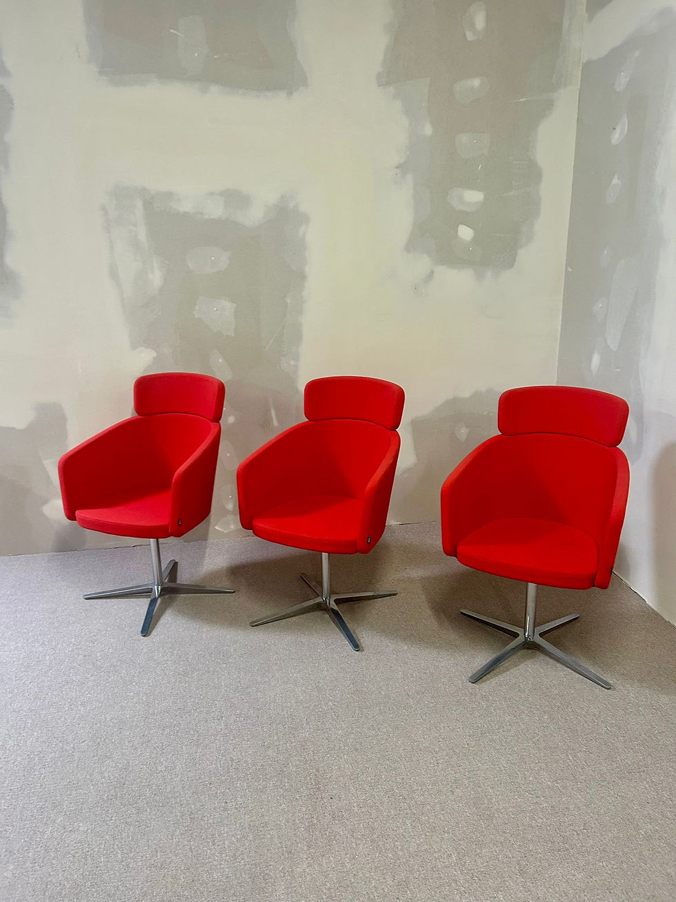 Bene Drehstühle Konferenz Stühle rot wie neu top Zustand,3x