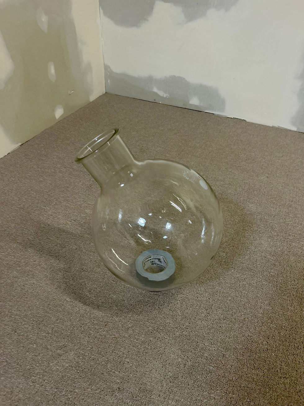 Grosser Glasballon Pyrex France 20 Liter Glaskolben Deko