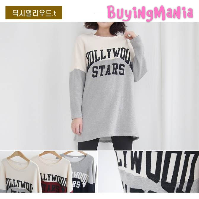BRD006 - Hollywood Stars兩色長身衛衣