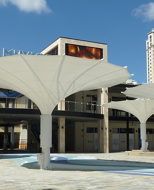 parasol - tulipe - centre commercial