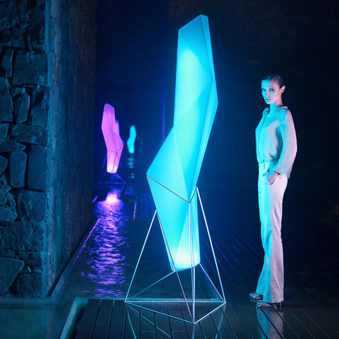 Lampe Vondom design extérieur avec éclairage LED intégré