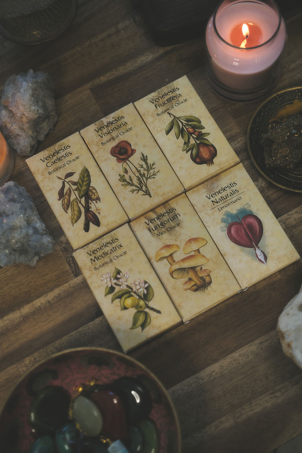 Botanical oracle deck collection
