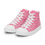 Thumbnail: Eroh Studios™ | Eroh Designs™ "Love Notes" Pink Women’s High Top Canvas Shoes