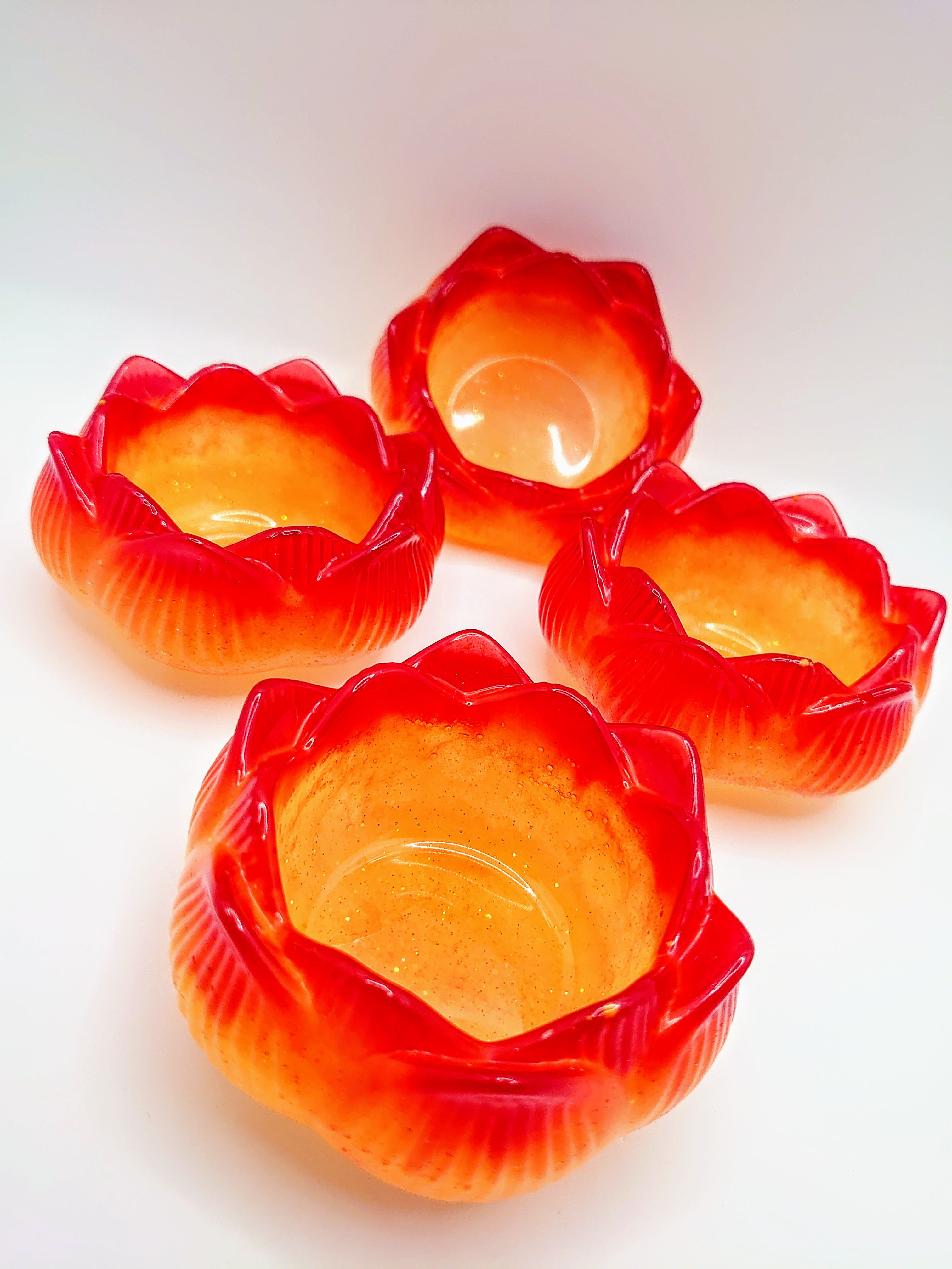 Eroh Crafts™ Handmade "Elemental Magick" Resin Tealight Candle Holders