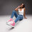 Thumbnail: Eroh Studios™ | Eroh Designs™ "Love Notes" Pink Women’s High Top Canvas Shoes