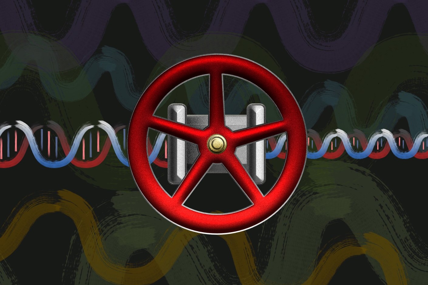 DNA valve controlling molecular processes along DNA. @ Thomas Gorochowski