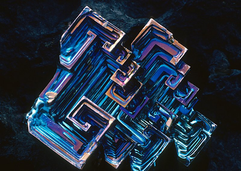 Bismuth crystals. @ June & Warren