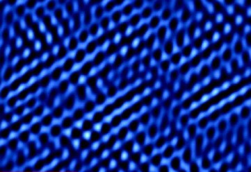 High-resolution electron microscope image of the molybdenene surface. @ Sahu, T.K., Kumar, N., Chahal, S. et al., Nat. Nanotechnol. (2023)