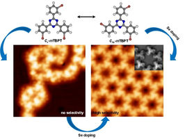 Controlling molecular arrangements using selenium doping