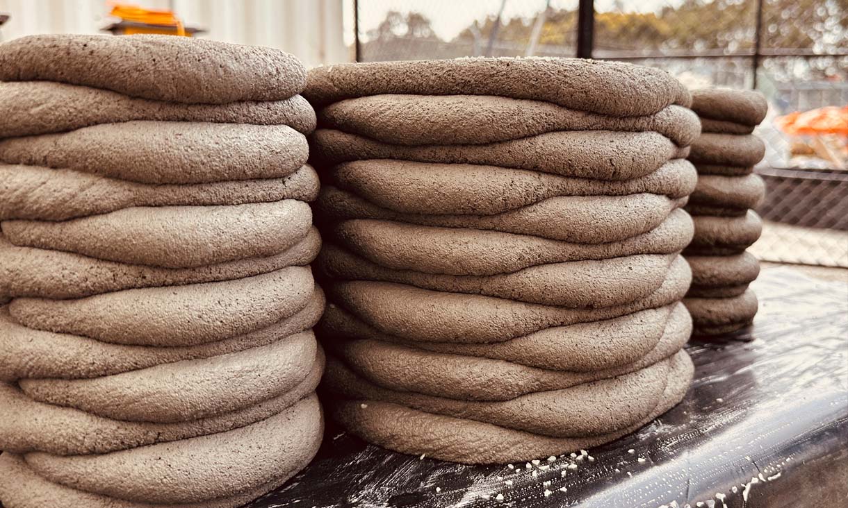 Graphene oxide in concrete has the potential to create ‘smart’ buildings where walls can act as sensors to detect and monitor small cracks. @ Jonathan Tran