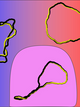 A sketch of the conformations of supercoiled ribbons in dependence of the electric charge: neutral and writhe-rich (upper left); fully charged and twist-rich (upper right); partially charged with separated writhe-rich and twist-rich domains (middle).