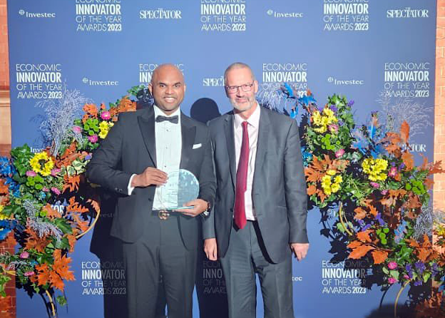 Dr Vivek Koncherry, Founder of GIM and Professor James Baker, CEO of Graphene@Manchester